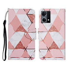 For OPPO Reno7 4G Colored Drawing Pattern Flip Leather Phone Case(Marble) For OPPO Reno7 4G Colored Drawing Pattern Flip Leather Phone Case(Marble)