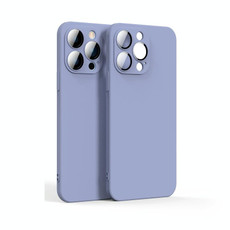 Lens Glass Film Liquid State Phone Case For iPhone 11 Pro(Purple)