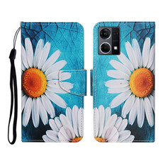 For OPPO Reno7 4G Colored Drawing Pattern Flip Leather Phone Case(Chrysanthemum) For OPPO Reno7 4G Colored Drawing Pattern Flip Leather Phone Case(Chrysanthemum)