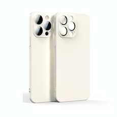 For iPhone 12 Pro Max Lens Glass Film Liquid State Phone Case(White)