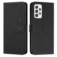 For Samsung Galaxy A32 4G Skin Feel Heart Pattern Leather Phone Case(Black) For Samsung Galaxy A32 4G Skin Feel Heart Pattern Leather Phone Case(Black)