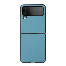 For Samsung Galaxy Z Flip4 Arashi Texture PU Phone Case(Sky Blue)