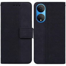 For Honor X7 Geometric Embossed Leather Phone Case(Black) For Honor X7 Geometric Embossed Leather Phone Case(Black)