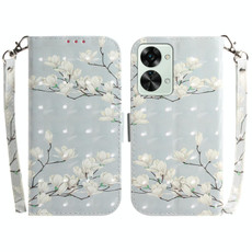 For OnePlus Nord 2T 3D Colored Horizontal Flip Leather Phone Case(Magnolia)