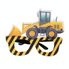 3 PCS Children Birthday Party Funny Glasses Photo Props(Excavator)