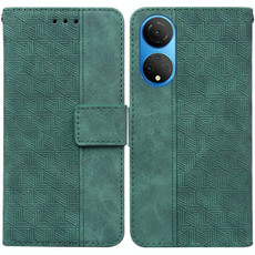 For Honor X7 Geometric Embossed Leather Phone Case(Green) For Honor X7 Geometric Embossed Leather Phone Case(Green)