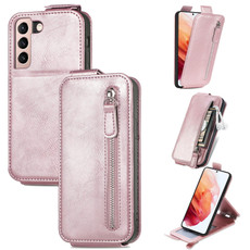 For Samsung Galaxy S21 5G Zipper Wallet Vertical Flip Leather Phone Case(Pink) For Samsung Galaxy S21 5G Zipper Wallet Vertical Flip Leather Phone Case(Pink)
