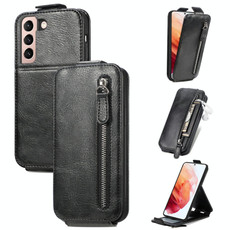 For Samsung Galaxy S21 5G Zipper Wallet Vertical Flip Leather Phone Case(Black) For Samsung Galaxy S21 5G Zipper Wallet Vertical Flip Leather Phone Case(Black)