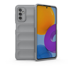For Samsung Galaxy M52 5G Magic Shield TPU + Flannel Phone Case(Grey)