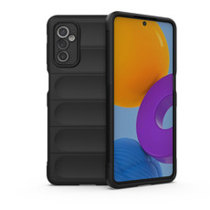 For Samsung Galaxy M52 5G Magic Shield TPU + Flannel Phone Case(Black)