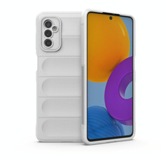 For Samsung Galaxy M52 5G Magic Shield TPU + Flannel Phone Case(White)