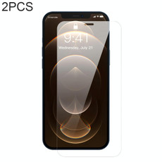 For iPhone 12 Pro Max 2pcs Baseus 0.3mm Full-glass Crystal Tempered Glass Film