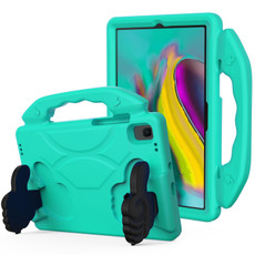 For Samsung Galaxy Tab S5e 10.5 / T720 Thumb Bracket EVA Shockproof Tablet Case (Glacier Green)