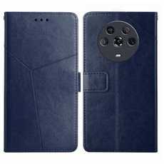 For Honor Magic4 Y Stitching Horizontal Flip Leather Phone Case(Blue)