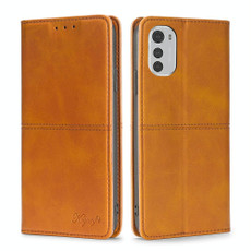 For Motorola Moto E32 4G Cow Texture Magnetic Horizontal Flip Leather Phone Case(Light Brown) For Motorola Moto E32 4G Cow Texture Magnetic Horizontal Flip Leather Phone Case(Light Brown)