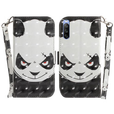 For Sony Xperia 10 III 3D Colored Horizontal Flip Leather Phone Case(Angry Bear)