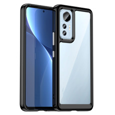 For Xiaomi 12 Lite Colorful Series Acrylic + TPU Phone Case(Black) For Xiaomi 12 Lite Colorful Series Acrylic + TPU Phone Case(Black)