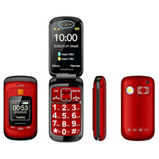 Mafam F899 Flip Phone, 2.4 inch, 32MB+32MB, Support FM, SOS, GSM, Family Number, Big Keys, Dual SIM(Red) Mafam F899 Flip Phone, 2.4 inch, 32MB+32MB, Support FM, SOS, GSM, Family Number, Big Keys, Dual SIM(Red)