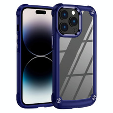 For iPhone 14 Pro Max TPU + PC Lens Protection Phone Case (Blue)