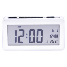 AQ139N LED Display Desktop Alarm Clock (White)