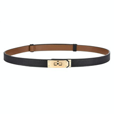 Dress Waist Belt Accessories Women Waist-Closing No-Hole Belt(Black)