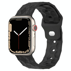 Football Texture Silicone Watch Band For Apple Watch SE 2023 40mm(Dark Grey) Football Texture Silicone Watch Band For Apple Watch SE 2023 40mm(Dark Grey)