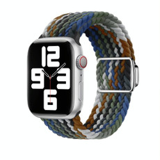 For Apple Watch 9 41mm Nylon Loop Magnetic Buckle Watch Band(Cowboy Rainbow) For Apple Watch 9 41mm Nylon Loop Magnetic Buckle Watch Band(Cowboy Rainbow)