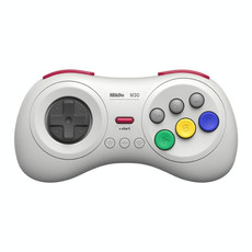 8BitDo M30 Bluetooth Gamepad for Nintendo Switch, Mac OS, Android, Steam, Windows (White)