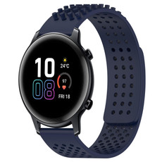 For Honor MagicWatch2 42mm 20mm Holes Breathable 3D Dots Silicone Watch Band(Midnight Blue) For Honor MagicWatch2 42mm 20mm Holes Breathable 3D Dots Silicone Watch Band(Midnight Blue)
