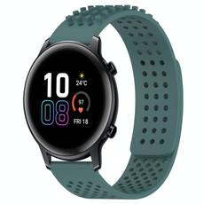 For Honor MagicWatch2 42mm 20mm Holes Breathable 3D Dots Silicone Watch Band(Olive Green) For Honor MagicWatch2 42mm 20mm Holes Breathable 3D Dots Silicone Watch Band(Olive Green)