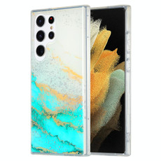 For Samsung Galaxy S21 Ultra 5G Dual-side IMD Marble Phone Case(White Green) For Samsung Galaxy S21 Ultra 5G Dual-side IMD Marble Phone Case(White Green)