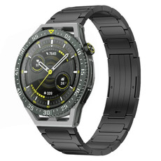 For Huawei Watch GT3 SE 22mm I-Shaped Titanium Alloy Watch Band(Black) For Huawei Watch GT3 SE 22mm I-Shaped Titanium Alloy Watch Band(Black)