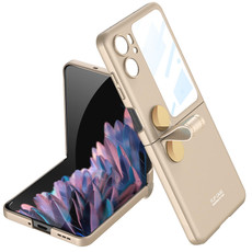 For OPPO Find N2 Flip GKK Integrated Ultrathin with Rotating Cortical Belt Phone Case(Purple)