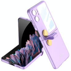 For OPPO Find N2 Flip GKK Integrated Ultrathin with Rotating Cortical Belt Phone Case(Gold)