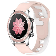 For Honor Watch Dream 22mm Double Color Silicone Watch Band(Pink+White) For Honor Watch Dream 22mm Double Color Silicone Watch Band(Pink+White)