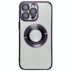 For iPhone 15 Pro Max Magsafe Electroplating TPU Phone Case(Purple)