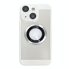 For  iPhone 14 Cooling MagSafe Magnifier Phone Case(White)
