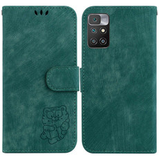 For Xiaomi Redmi 10 / 10 Prime Little Tiger Embossed Leather Phone Case(Green)