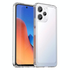 For Xiaomi Redmi 12 5G Colorful Series Acrylic + TPU Phone Case(Transparent)