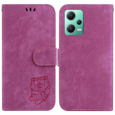 For Redmi Note 12 5G Global Little Tiger Embossed Leather Phone Case(Rose Red) For Redmi Note 12 5G Global Little Tiger Embossed Leather Phone Case(Rose Red)