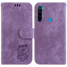 For Xiaomi Redmi Note 8 Little Tiger Embossed Leather Phone Case(Purple) For Xiaomi Redmi Note 8 Little Tiger Embossed Leather Phone Case(Purple)