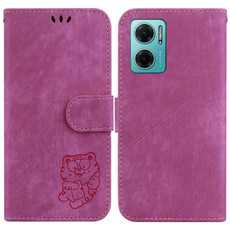 For Redmi Note 11E / Redmi 10 5G Little Tiger Embossed Leather Phone Case(Rose Red) For Redmi Note 11E / Redmi 10 5G Little Tiger Embossed Leather Phone Case(Rose Red)