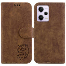 For Redmi Note 12 Pro 5G Global Little Tiger Embossed Leather Phone Case(Brown) For Redmi Note 12 Pro 5G Global Little Tiger Embossed Leather Phone Case(Brown)