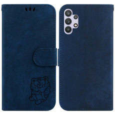 For Samsung Galaxy A32 5G Little Tiger Embossed Leather Phone Case(Dark Blue) For Samsung Galaxy A32 5G Little Tiger Embossed Leather Phone Case(Dark Blue)