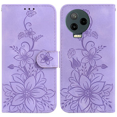 For Infinix Note 12 Pro 4G / Note 12 2023 Lily Embossed Leather Phone Case(Purple) For Infinix Note 12 Pro 4G / Note 12 2023 Lily Embossed Leather Phone Case(Purple)