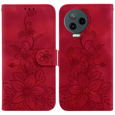 For Infinix Note 12 Pro 4G / Note 12 2023 Lily Embossed Leather Phone Case(Red) For Infinix Note 12 Pro 4G / Note 12 2023 Lily Embossed Leather Phone Case(Red)