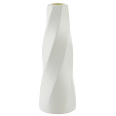 Simple Style Living Room Flower Vase Arrangement Dried Flower Soft Decoration(Milk White)