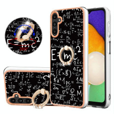 For Samsung Galaxy A34 5G Electroplating Dual-side IMD Phone Case with Ring Holder(Equation)