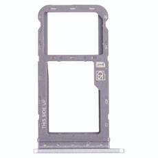 For Motorola Moto G Power 2021 SIM Card Tray + Micro SD Card Tray (Silver)