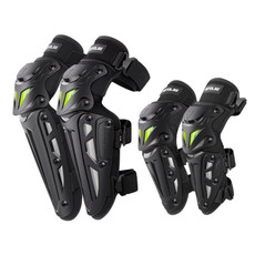 Motolsg MT-05 Motorcycle Bicycle Riding Protective Gear 4 in 1 Elbow Pads(Yellow Grey)